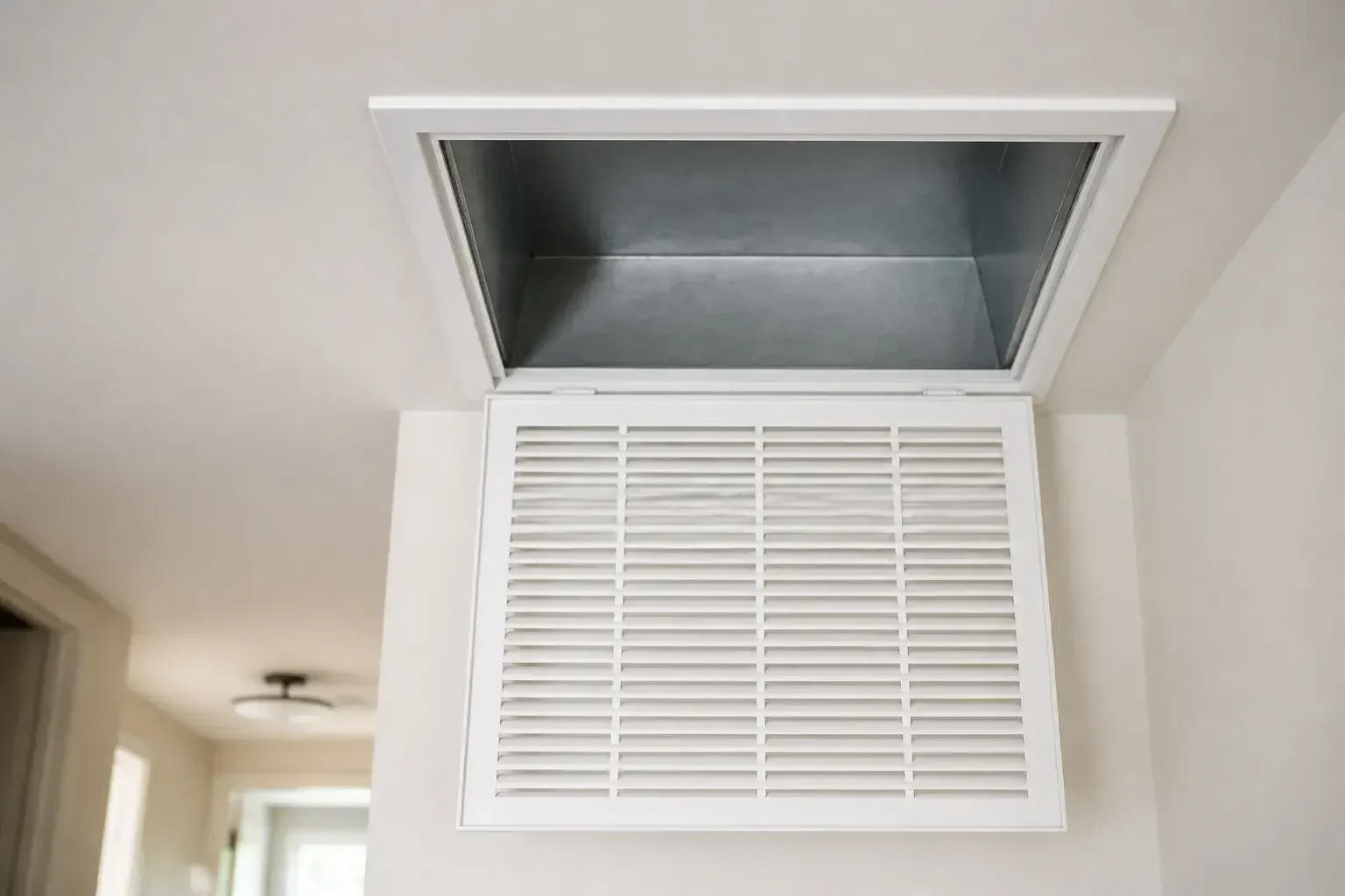 Clean return vent after duct cleaning.